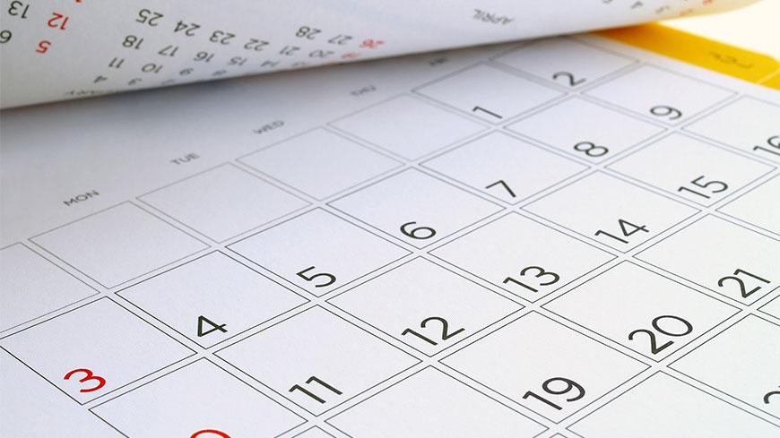 Publication schedule