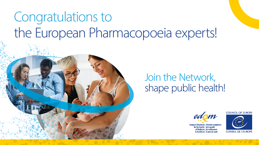 Congratulations to appointed Experts and Chairs