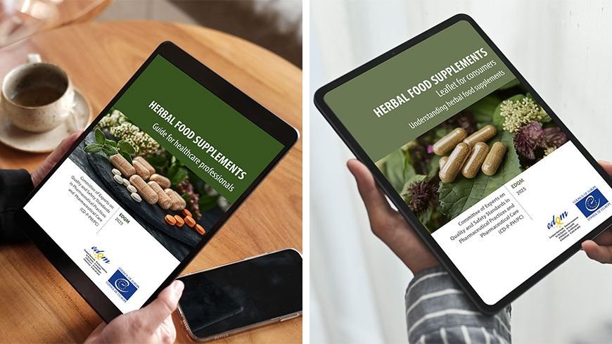 Two new EDQM publications on herbal food supplements for healthcare professionals and consumers