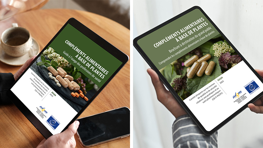 Compléments alimentaires à base de plantes : l’EDQM s’adresse aux professions de santé et au grand public dans deux nouvelles publications