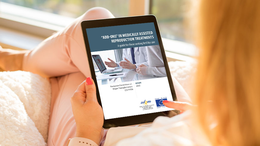 EDQM publishes booklet on add-ons in medically assisted reproduction treatments