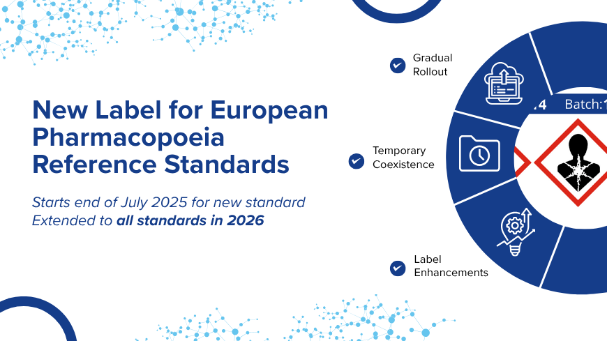 Déploiement progressif d’une nouvelle étiquette primaire pour les étalons de référence de la Pharmacopée Européenne