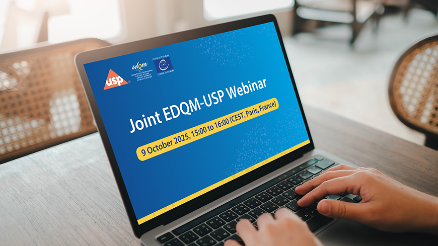 Joint EDQM-USP Webinar on “Orthogonal Analytical Methods for the Characterisation of Pharmacopoeial Reference Standards”