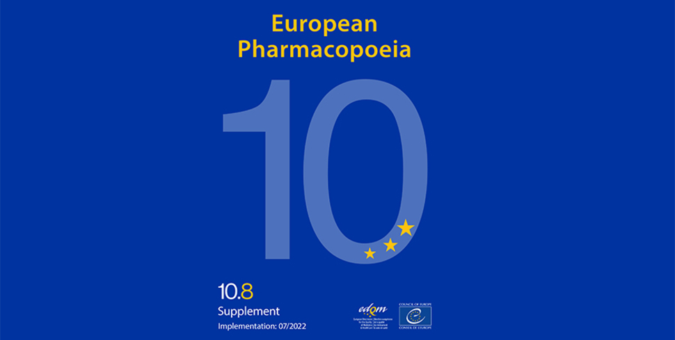 Pharmacopée européenne 10e Edition, suppléments 10.6-10.8 – Nouvel abonnement ouvert à la vente