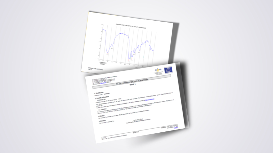 NEW: As of July 2021, EDQM reference spectra will be sent exclusively by email in PDF format