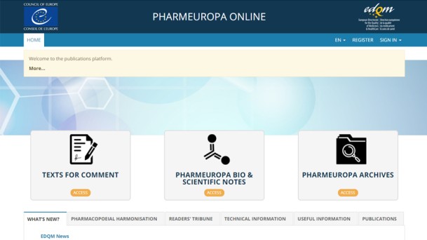 Pharmeuropa 33.3 : les titulaires de CEP invités à commenter les projets de monographies