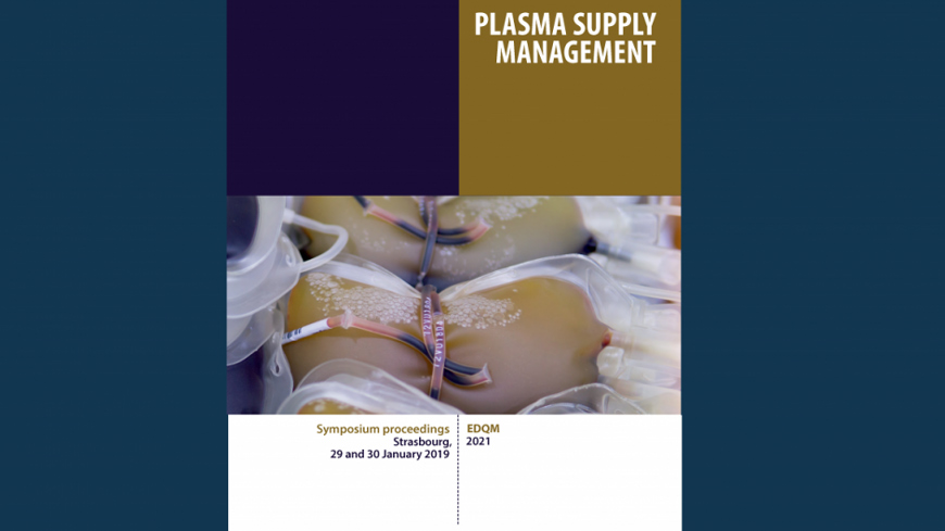 Symposium international sur la gestion de l’approvisionnement en plasma : parution des actes